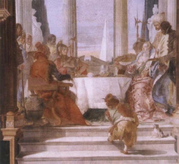 Giambattista Tiepolo The banquet of the Klleopatra Germany oil painting art